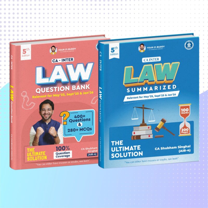 CA Inter - Corporate and Other Laws Summary Notes+Question Bank & MCQ Booklet May'25,Sept'25 & Jan'26