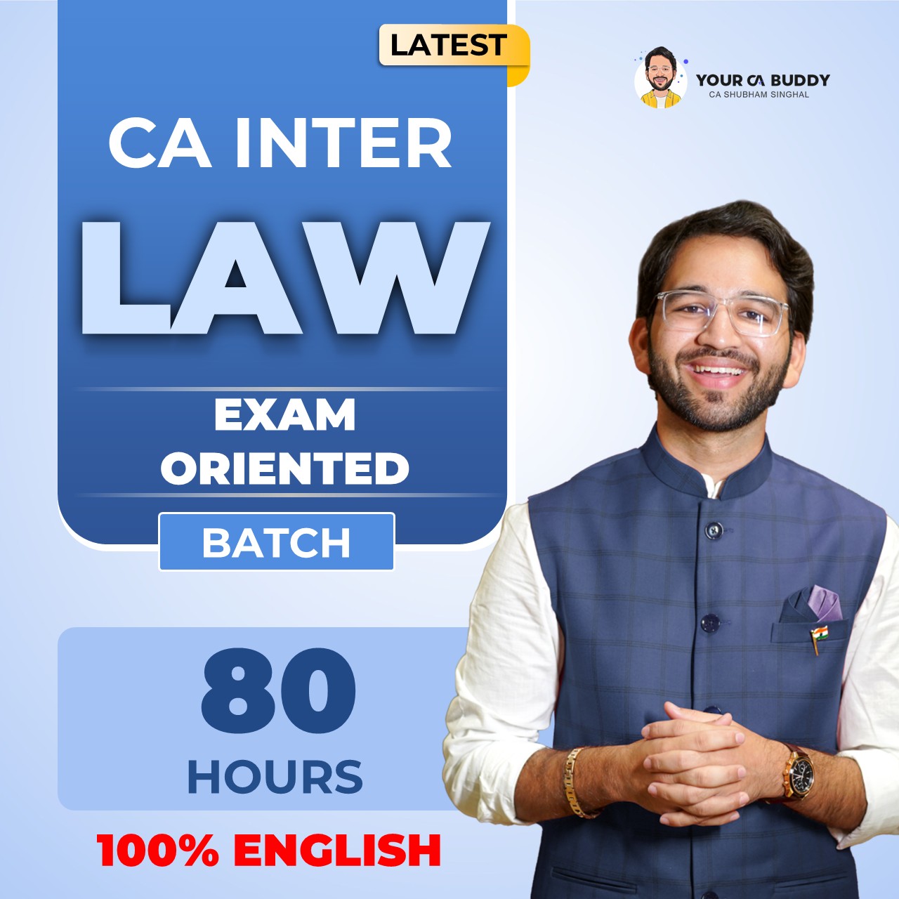 CA Inter- Corporate & Other Laws Regular Exam Oriented Batch (Paper 2) English – May'26 & Sept'26