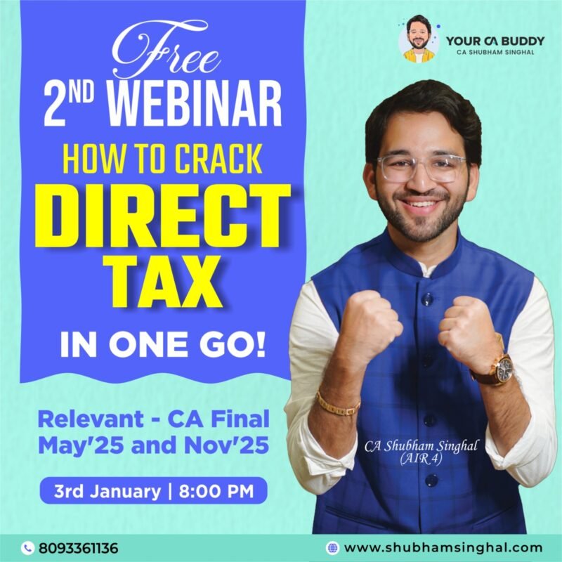 How to Crack Direct Tax in ONE GO!