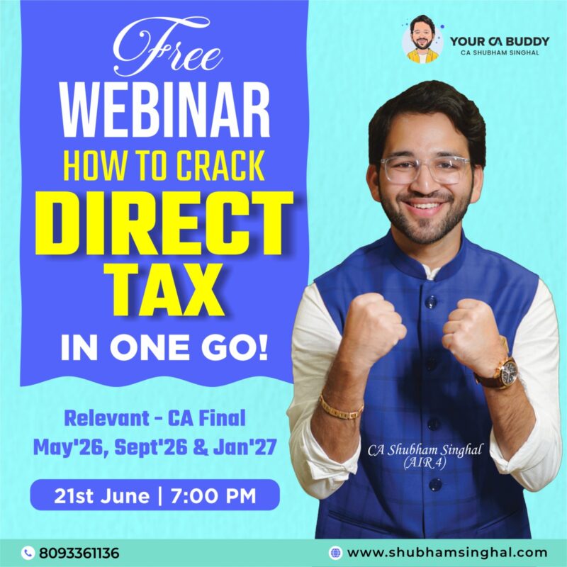 How to Crack Direct Tax in ONE GO!