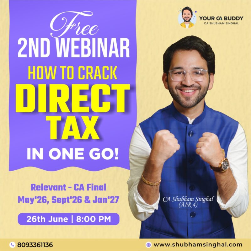 How to Crack Direct Tax in ONE GO!