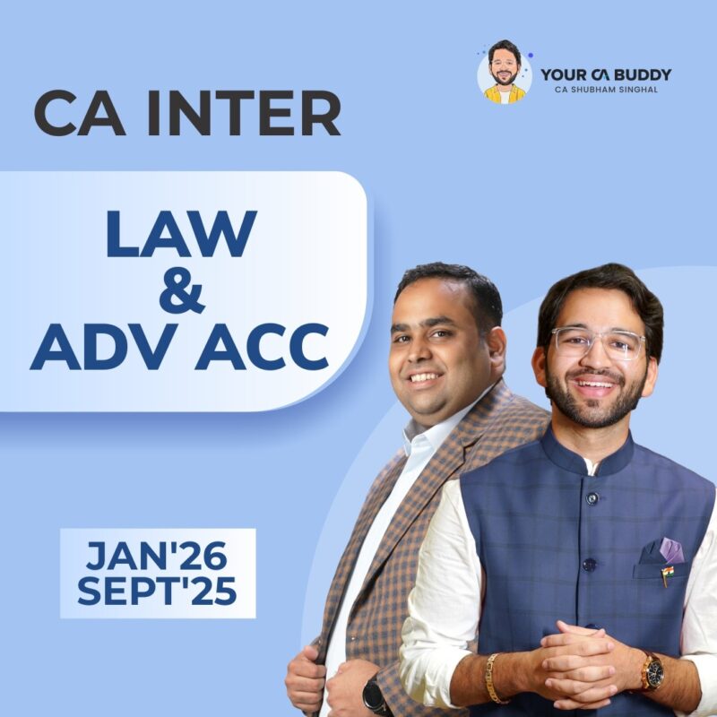 CA Inter – Corporate Law & Other Law + Advance Accounts Regular Combo Sept'25, Jan'26 & May'26