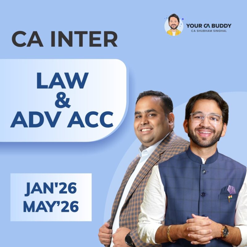 CA Inter – Corporate Law & Other Law + Advance Accounts Regular Combo Jan'26 & May'26
