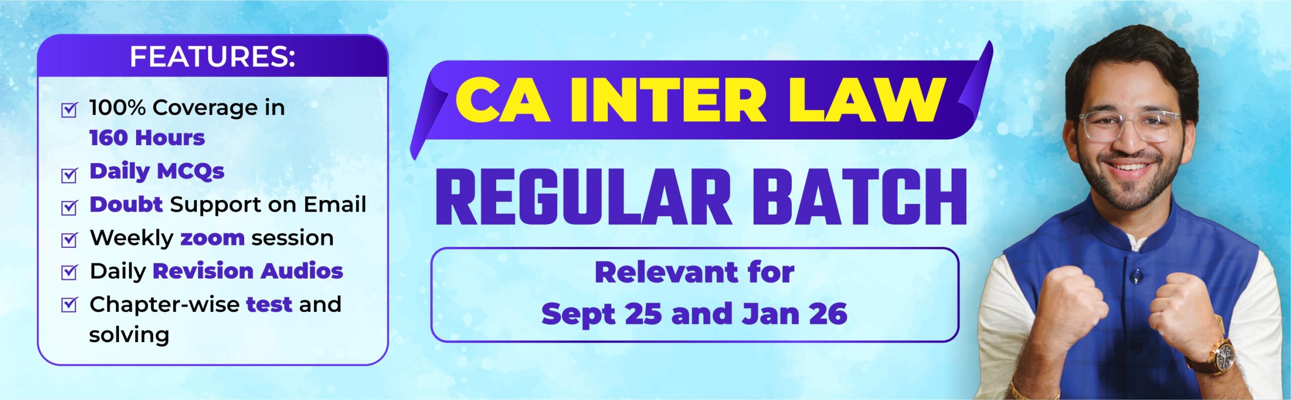 Ca Inter Law Regular Batch banner