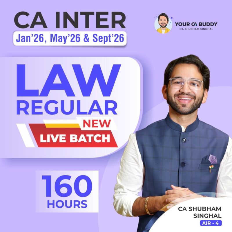 CA Inter- Corporate & Other Laws Regular In Depth (Paper 2) – Jan’26, May’26 & Sept’26