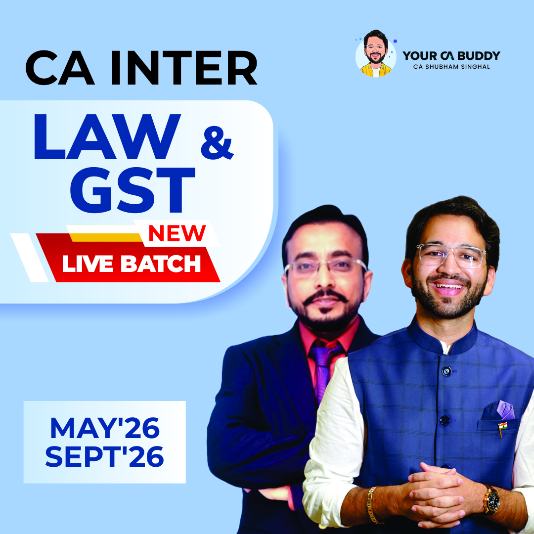 CA Inter – Corporate & Other Law+GST May'26 & Sept'26