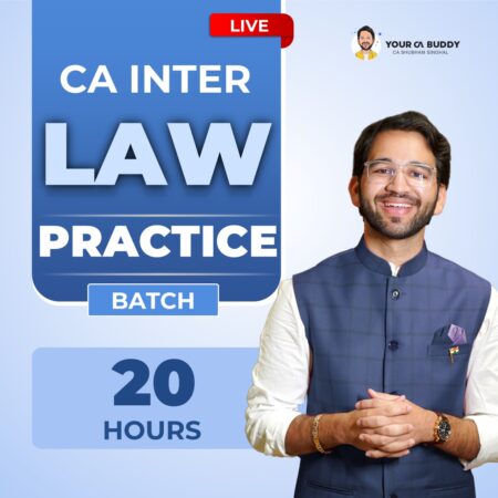 CA Inter LAW Practice Batch - May'26 & Sept'26 (Paper 2 - Corporate and Other Law)